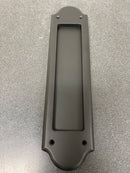 Baldwin PD016190iPS Boulder Style Pocket Door Passage Trim Half Pair from the Estate Collection - Satin Black