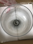 Hukoro NJP122 1-Light Kitchen Island Teardrop Clear Glass Pendant with Black