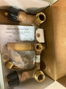 KOHLER K-303-K-NA Widespread 1/2-Inch Ceramic In-Wall Three-Handle Valve System, Integral Diverter, 8" Centers, Durable Brass
