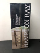 Hampton bay 7965HBBNDI Boswell Quarter 34 in. 5-Light Brushed Nickel Farmhouse Linear Chandelier with Weathered Wood Accents