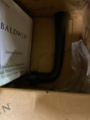 Baldwin 5141.RDM 5141 Right Handed Non-Turning One-Sided Dummy Door Lever with R033 Rose from The Estate Collection - Satin Black