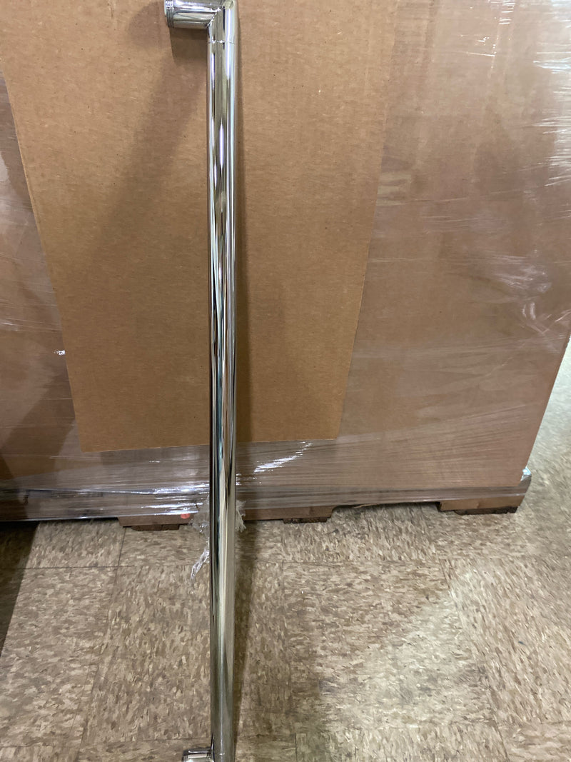 Ginger 5085SQ/PC 36" Square Corner Grab Bar Tube - Polished Chrome