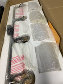 Justice Design Group Fsn-8194-Cler Brooklyn 4 Light 34" Wide Vanity Light - Black