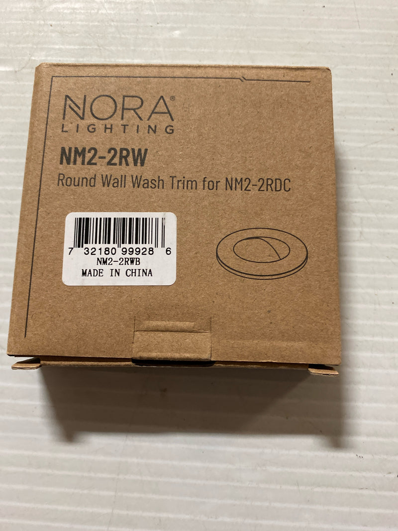 Nora Lighting NM2-2RWB M2 2" Wall Wash Recessed Trim - Black