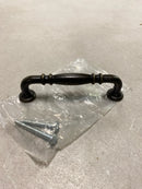 Emtek 86101MB Tuscany Ribbed 3-1/2 Inch Center to Center Handle Cabinet Pull from the Tuscany Bronze Collection - Medium Bronze
