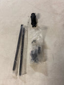 Signature Hardware 441217 Mini Barcheski 27-1/2 Inch Tall Iron Cremone Bolt Cabinet Latch - Black Powder Coat