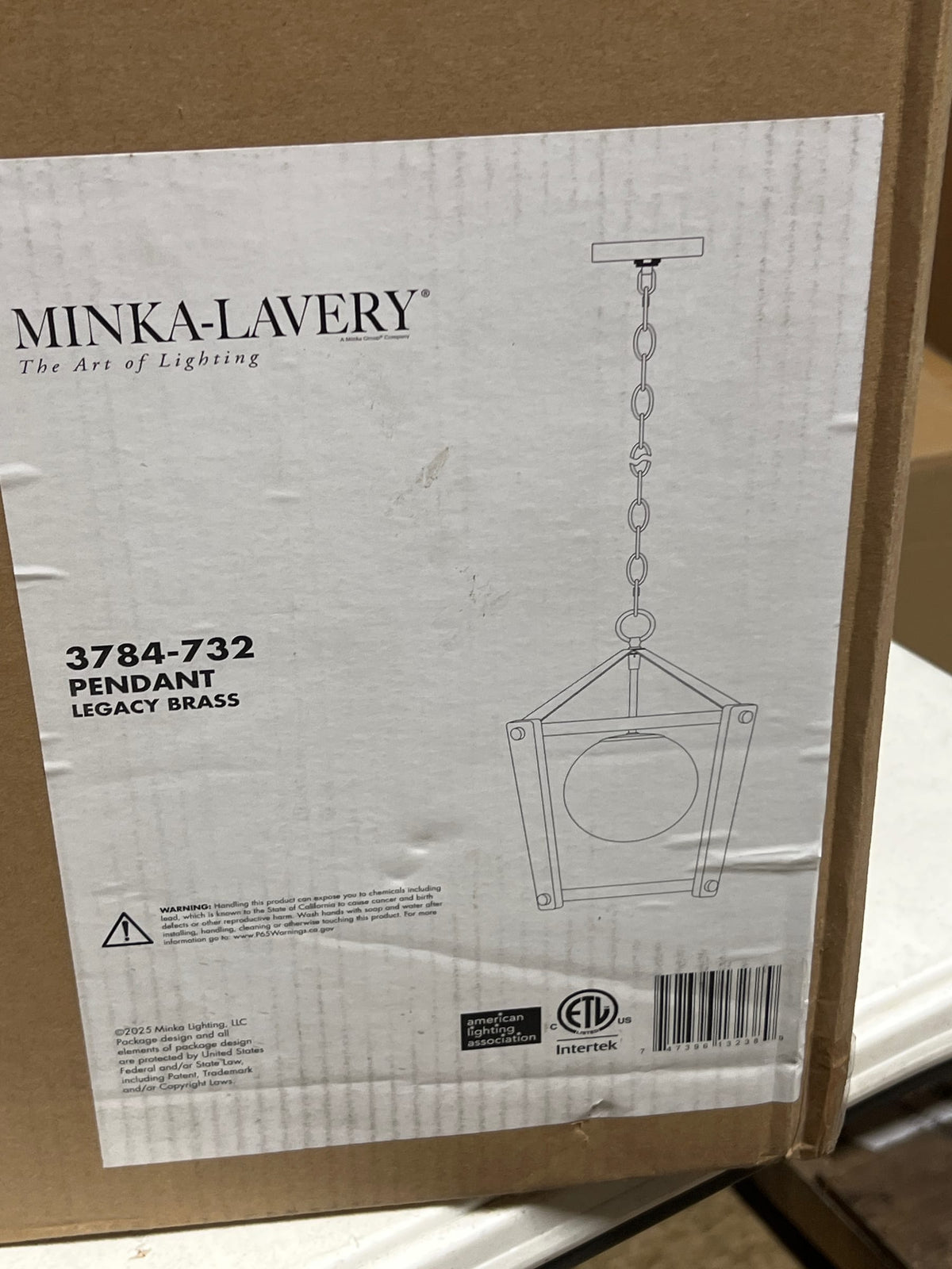 Minka Lavery 3784-732 Shimmer 13" Wide Pendant with Etched Opal Glass Shade - Legacy Brass
