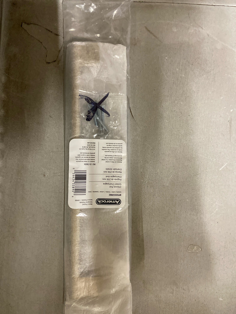 Amerock Versa 10-1/16 inch (256mm) Center-to-Center Golden Champagne Cabinet Pull, BP55532BBZ