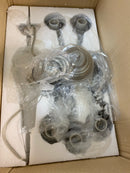 Progress lighting P4391-09 Bedford Collection 5-Light Brushed Nickel Etched Alabaster Glass Traditional Chandelier Light