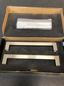 Alno G420-8-SN Block Contemporary Urban 8 Inch Center to Center Back to Back Door Pulls - Shower Door Handles - Satin Nickel