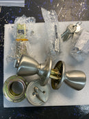 Callan KA3001 Brayden Single Cylinder Keyed Entry Knob and Deadbolt Combination Set - Satin Nickel