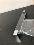 Sietto P-1200-8-PC Affinity 8 Inch Center to Center Handle Cabinet Pull with Clear Glass - Polished Chrome