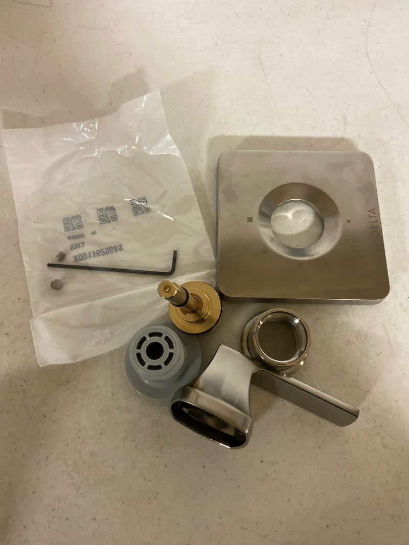 Delta Faucet Velum Brushed Nickel 3-Setting Diverter Trim Kit, Diverter Valve Kit, Brushed Nickel Shower Diverter, Stainless T11837-SS (Valve Not Included)