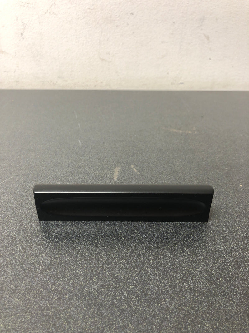 Belwith Keeler B076042-MB Ingot 3-3/4 Inch (96 mm) Center to Center Solid Rectangle Cabinet Handle / Drawer Pull with Finger Indents - Matte Black