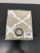 Colordrift CDCARSN-126-443 Almond Milk Solid Polyester 42 in. W x 84 in. L Grommet Blackout Curtain Panel