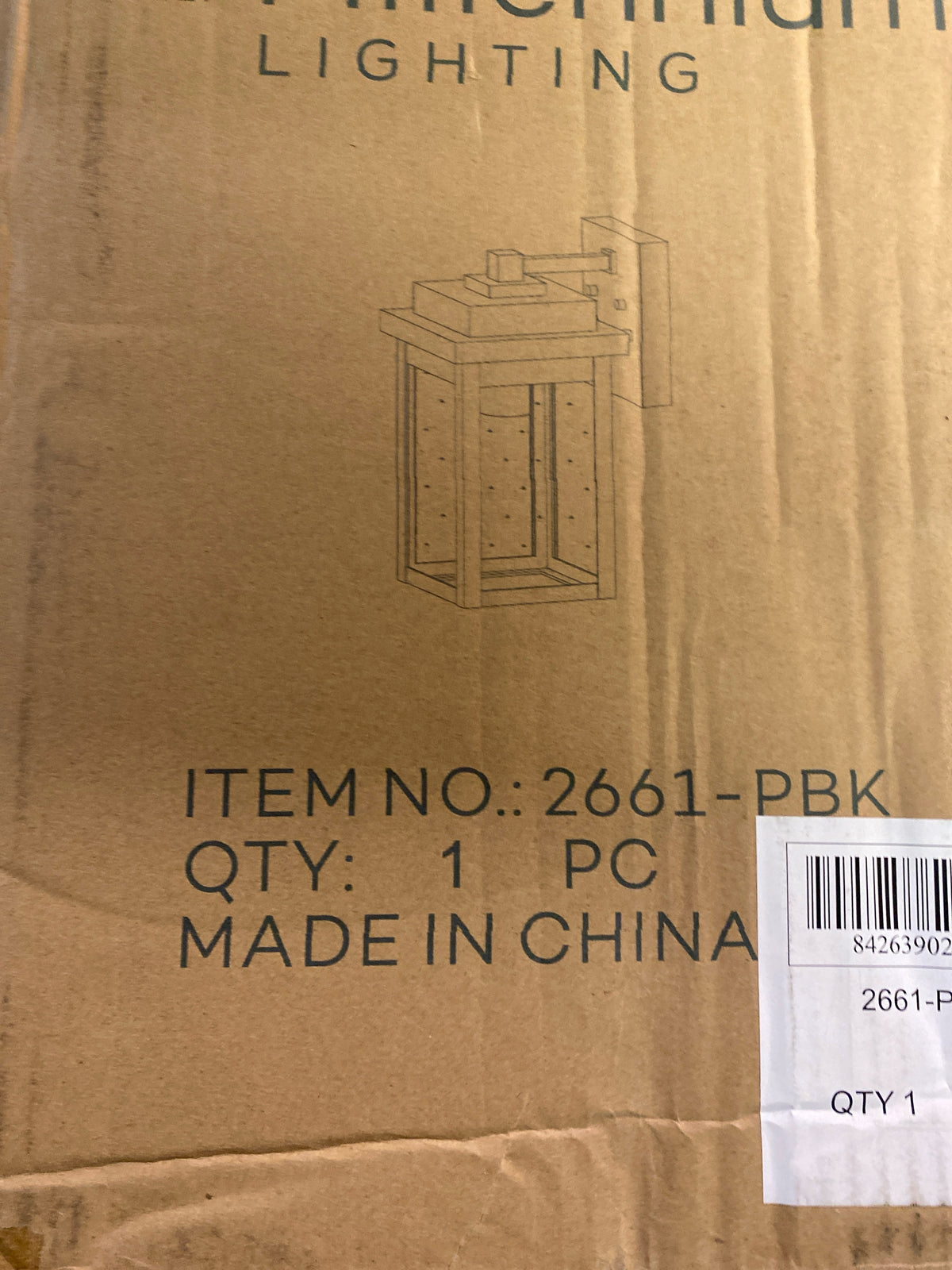 Millennium Lighting 2661-PBK Belle Chasse 8" Tall Outdoor Wall Sconce - Powder Coat Black
