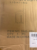 Millennium Lighting 2661-PBK Belle Chasse 8" Tall Outdoor Wall Sconce - Powder Coat Black