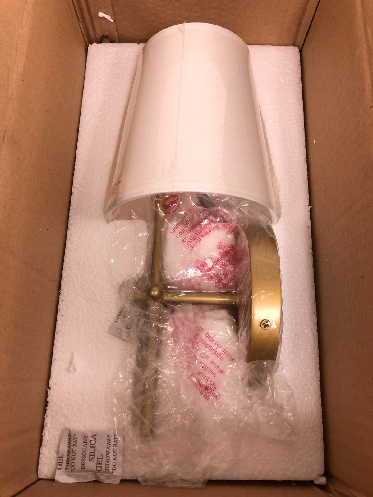 Elegant Lighting Mel 15" Wall Sconce with Linen Shade