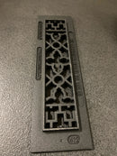 Reggio Registers 412-NH Scroll Series 2-1/4" x 10" Floor Grille Without Mounting Holes - Cast Iron