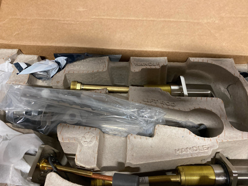 Kohler K-23484-4-BN Parallel 1.2 GPM Widespread Bathroom Faucet with Pop-Up Drain Assembly - Vibrant Brushed Nickel