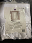 Lush decor C40294P15-000 White Solid Rod Pocket Room Darkening Curtain - 54 in. W x 84 in. L (Set of 2)