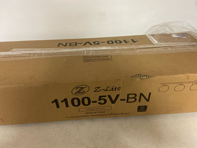 Unbranded 1100-5V-BN Neoma 38.25 in. 5-Light Brushed Nickel Vanity Light with Opal Etched Glass Shade with No Bulbs Included