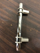 Amerock BP36648BCRG10 London 3-3/4 Inch Center to Center Bar Cabinet Pull - Black Chrome / Satin Nickel