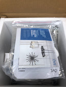 Ove Decors 15LPE-AGN110-BLKKY Agnes Single Light 10-1/32" Wide Cage LED Mini Pendant - Black / Brushed Nickel