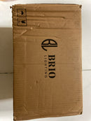 Parrot uncle FI901G Finley 7.8 in. 1-Light Gold Wall Sconce with White Fabic Shade