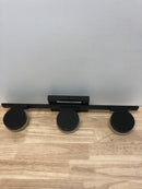 Home decorators collection 22823 40-Watt Equivalent 3-Light Oil Rubbed Bronze Integrated LED Vanity Light with Etched Glass