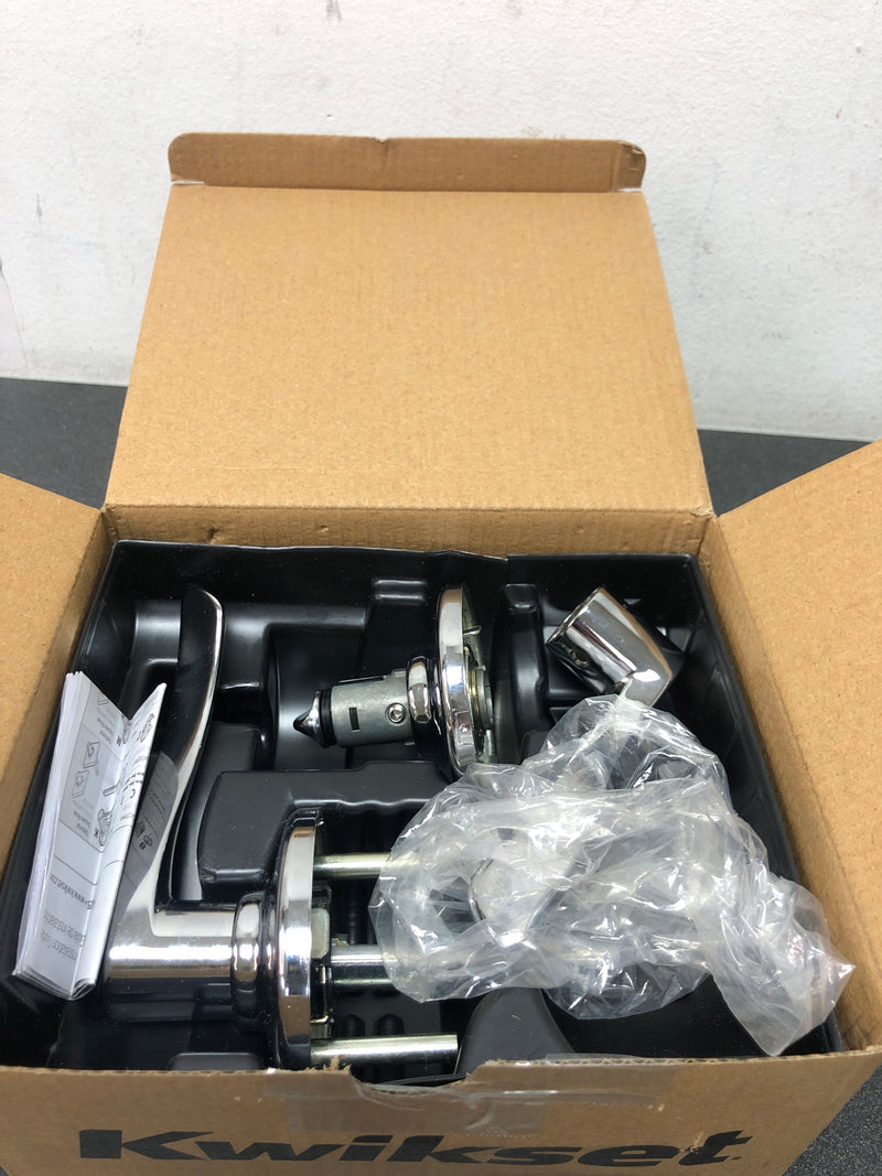 Kwikset 300BL-26 Balboa Privacy Door Lever Set - Polished Chrome