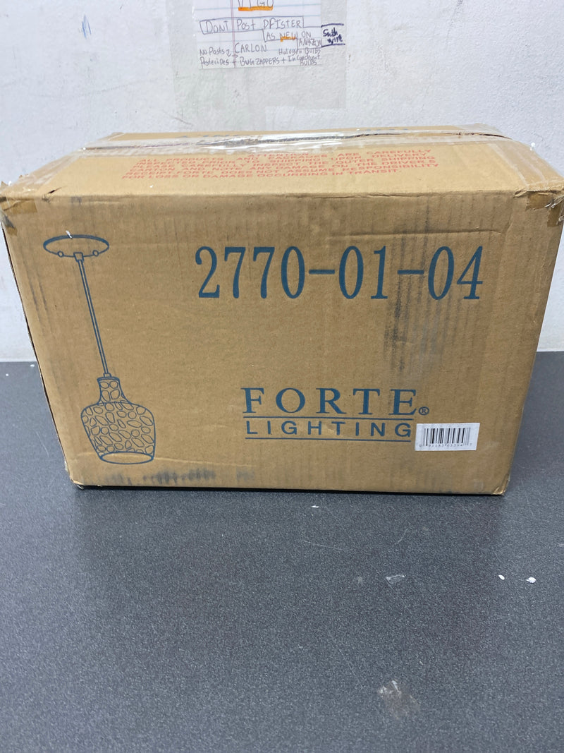 Forte 317766 One Light Pendant, See Image