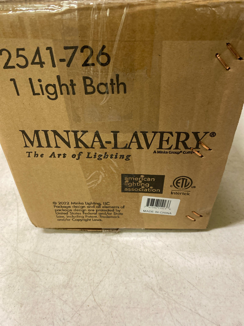 Minka Lavery 2541-726 Baldwin Park 12" Tall Bathroom Sconce - Coal / Soft Brass