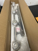 Justice Design Group FSN-8703-55-OPAL-NCKL Fusion 26" Aero 3 Light Vanity Light - Brushed Nickel