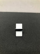 Sietto Adjustable White Glass Polished Chrome Base K-1901-PC Cabinet Knob