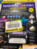 Sensor brite SBSP-QP36 4.44-Watt Equivalent Integrated LED Black Color Changing Solar Motion Sensing Area Light