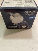 Grohe 26043A01 Tempesta Cosmopolitan 1.75 GPM Multi Function Shower Head with DreamSpray, SpeedClean, and EcoJoy Technology - Hard Graphite