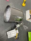 Commercial electric CEV5BLF12BRZ 12W Line Voltage Bronze Integrated Outdoor LED Bullet Flood Light and Adjustable Mounting Bracket for Landscape Lighting
