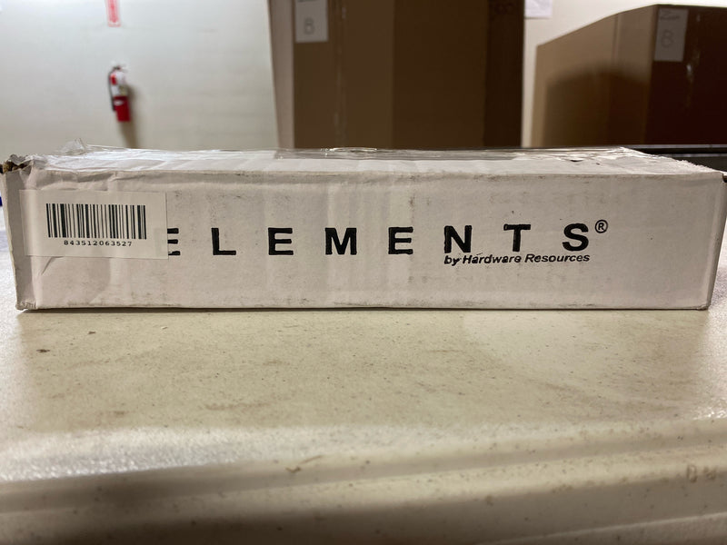 Elements A500-12MB Edgefield 3-9/16" Center to Center 12" Long Finger Tab Edge Lip Cabinet / Drawer Pull - Matte Black