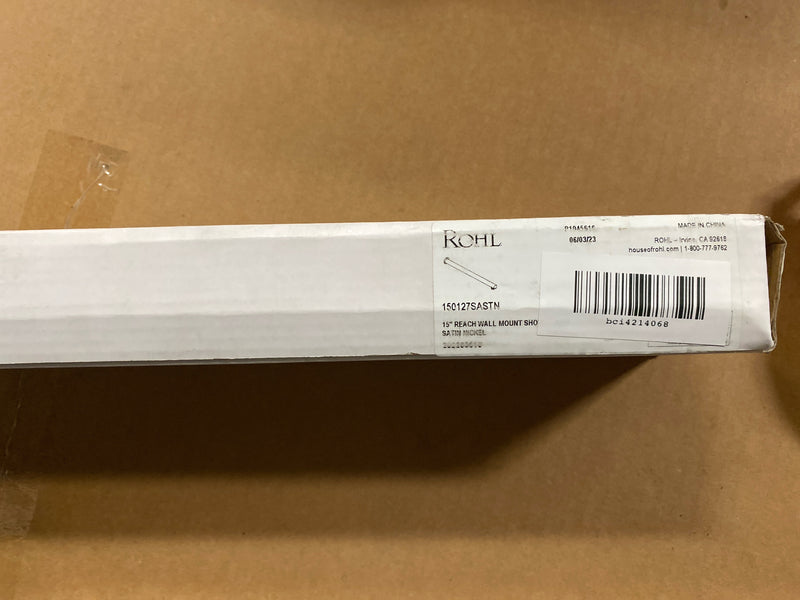 Rohl 150127SASTN Tenerife 15-23/32" Wall Mounted Shower Arm and Flange - Satin Nickel