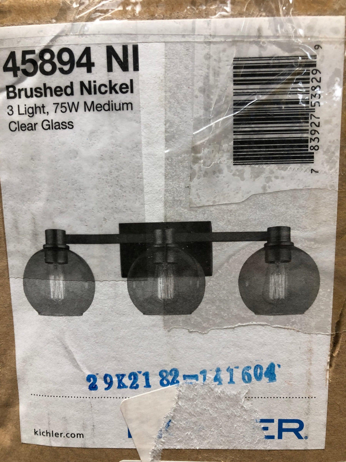 Kichler 45894NI Harmony 3 Light 24-1/2" Wide Bathroom Vanity Light - Brushed Nickel