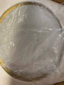 Quorum 3203-16-80 Weir - 3 Light Flush Mount-6.5 Inches Tall and 16 Inches Wide, Finish Color: Aged Brass