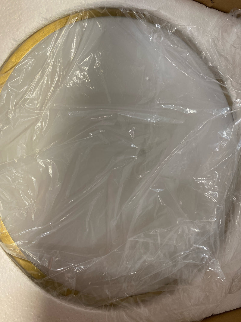 Quorum 3203-16-80 Weir - 3 Light Flush Mount-6.5 Inches Tall and 16 Inches Wide, Finish Color: Aged Brass