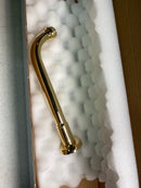 Perrin and Rowe U.5882EG Holborn 7-1/4" Wall Mounted Shower Arm and Flange - English Gold