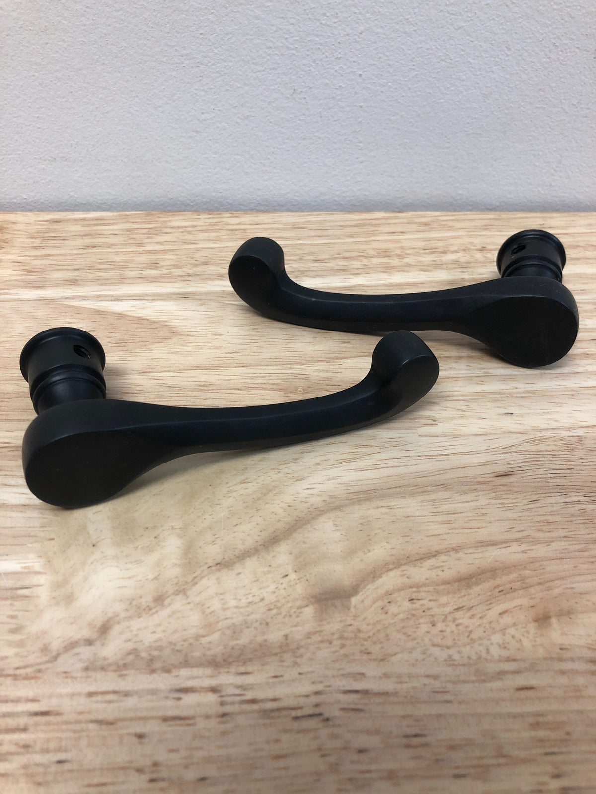 Baldwin 5455V102PASS 5455V Passage Door Lever Set with 5048 Rose from the Estate Collection - Oil Rubbed Bronze