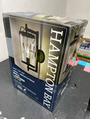 Hampton bay BAL-814 Lisbon 15.88 in. 1-Light Black Outdoor Wall Light Fixture with Clear Glass