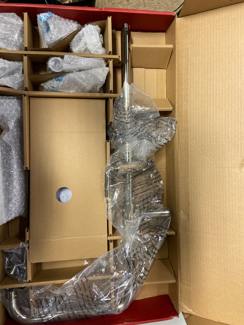 Pfister HSK-70SHWD Modern Round Retrofit Shower with Hand Shower, Slide Bar, Shower Arm, and Hose - Polished Nickel