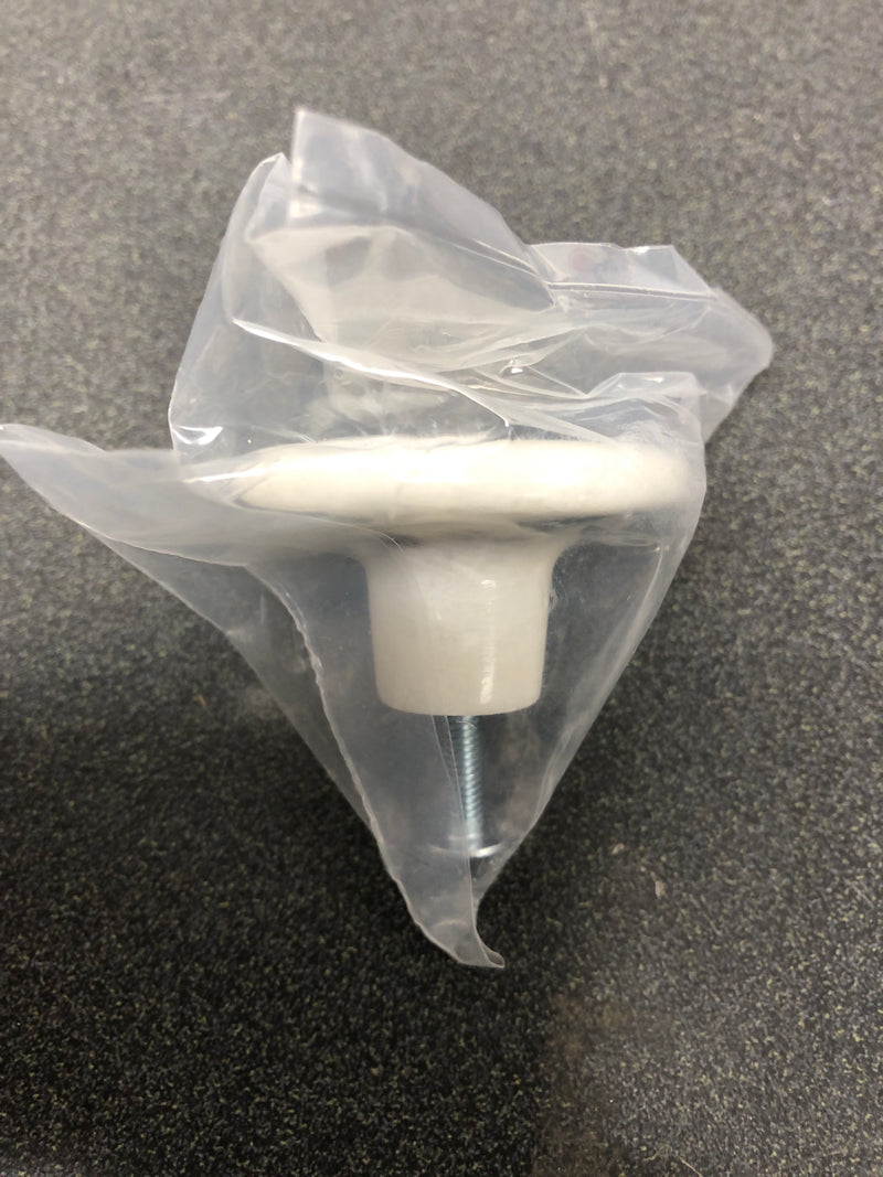 Cal Crystal RN-2-WHITE Marble 1-3/4 Inch Mushroom Cabinet Knob - White