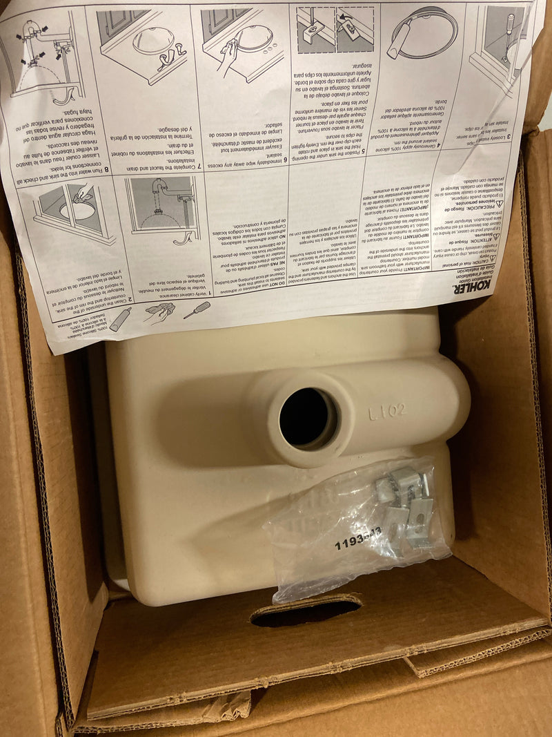 Kohler K-8188-0 Verticyl 13-1/16" Square Vitreous China Undermount Bathroom Sink with Overflow Drain - White