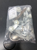 Johnson Hardware JH13313402 2-Door Hardware Set for 134F Series Bypass Doors - Brass / Aluminum
